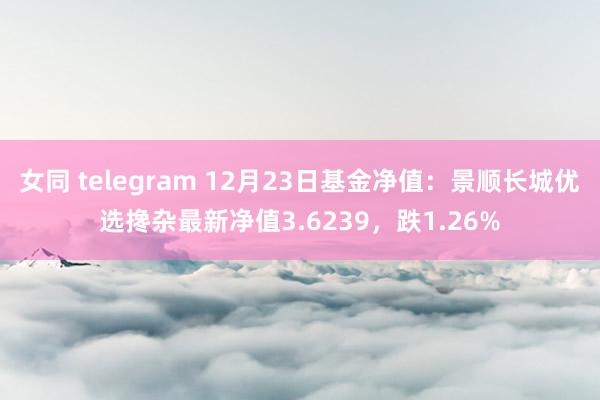 女同 telegram 12月23日基金净值：景顺长城优选搀杂最新净值3.6239，跌1.26%