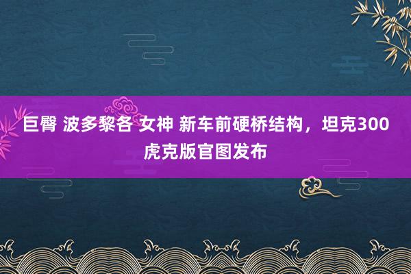 巨臀 波多黎各 女神 新车前硬桥结构，坦克300虎克版官图发布